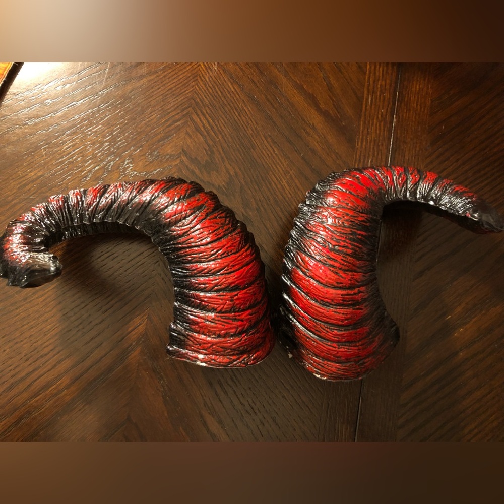 👹Festive Red and Black Holiday Horns👹
